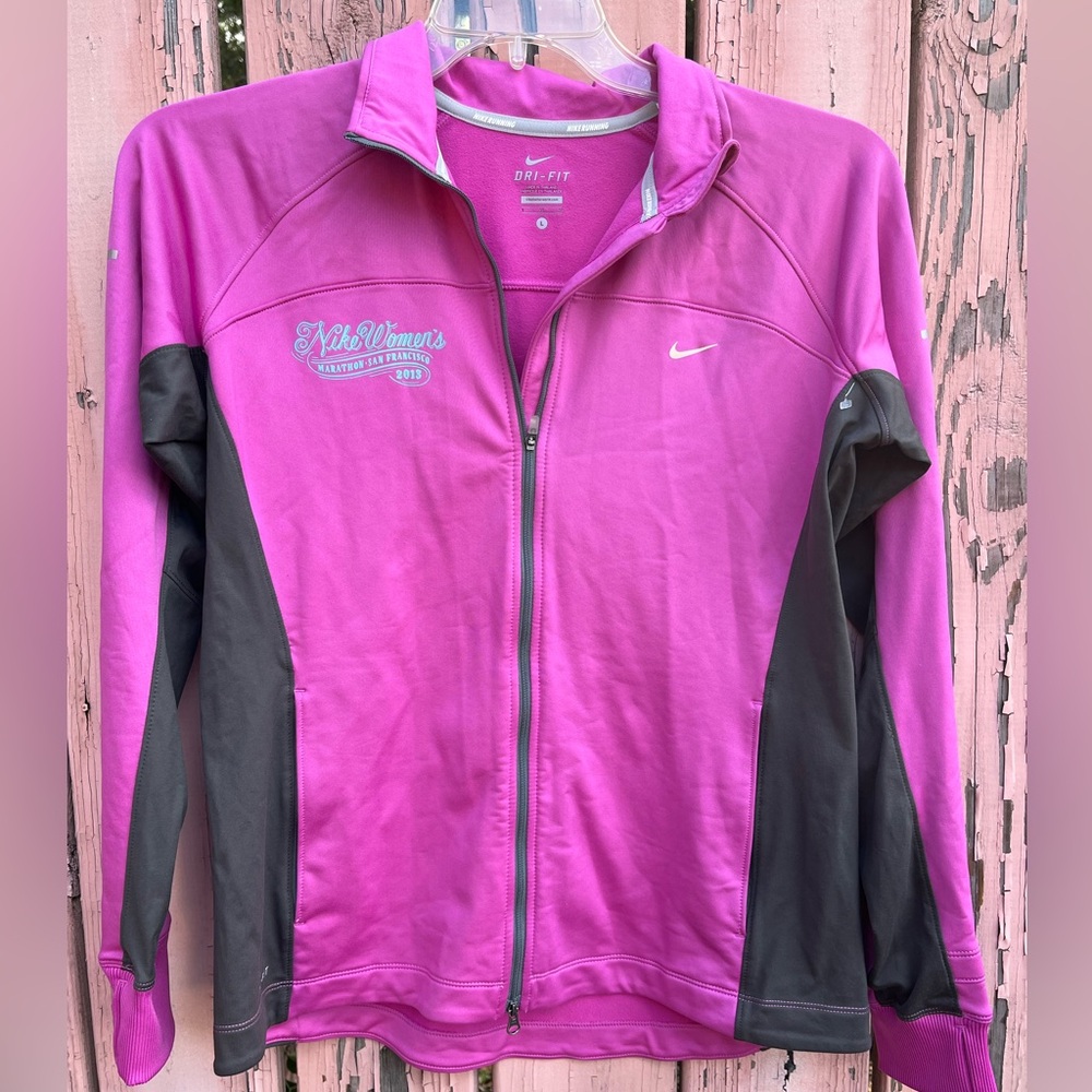Nike dri-fit Women’s Marathon San Francisco jacket sz L